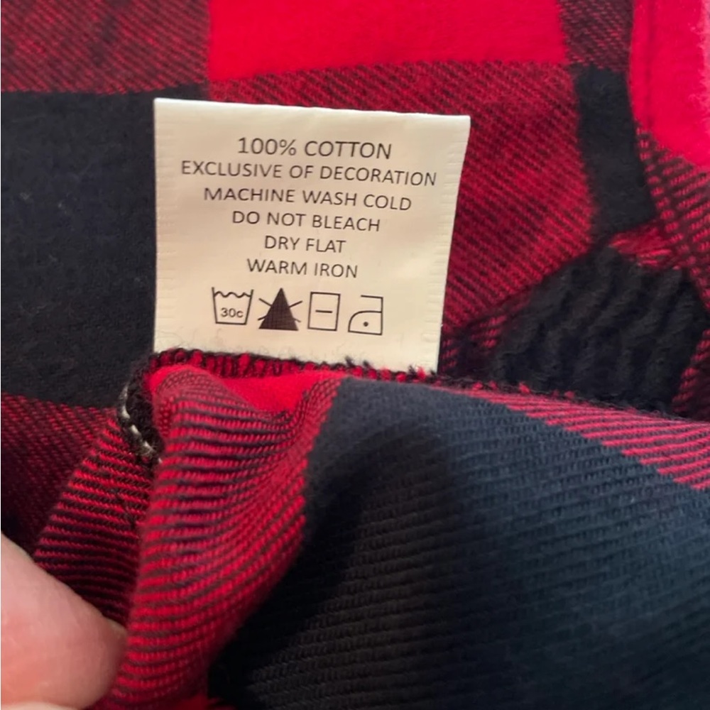 NEW! Mud Pie Buffalo Plaid Red Black Dress 6-9 Mth. - Picture 7 of 8